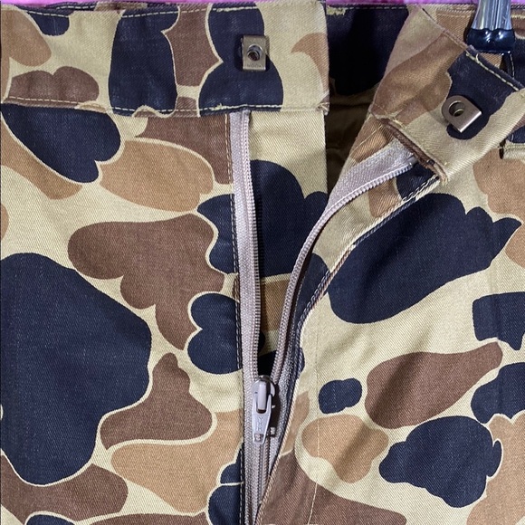 Vintage Columbia Gore-Tex Camo Hunting Pants 42x32 Waterproof Duck Camo Outdoors - Picture 8 of 12